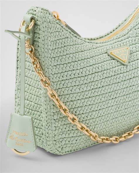 prada sac crochet|Prada crochet bag review.